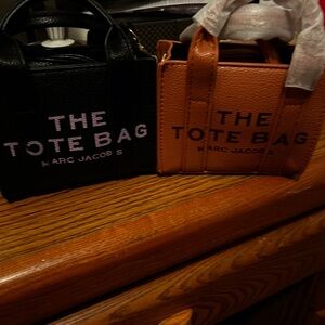 Black and Brown Mini Tote Bags inspired by Marc Jacobs